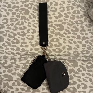 lululemon athletica Black and Gray Key & Card Holder